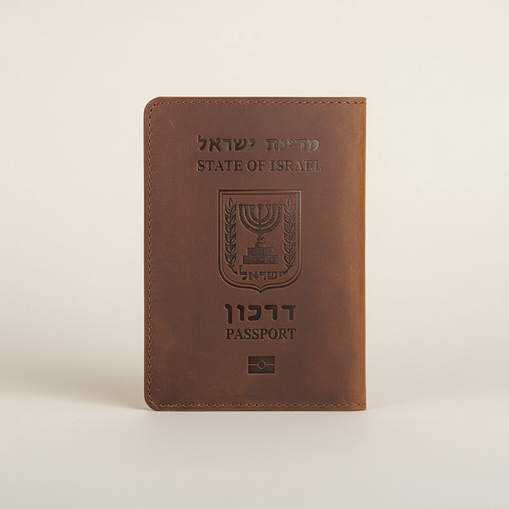 Israel Edition Leather Passport Holder