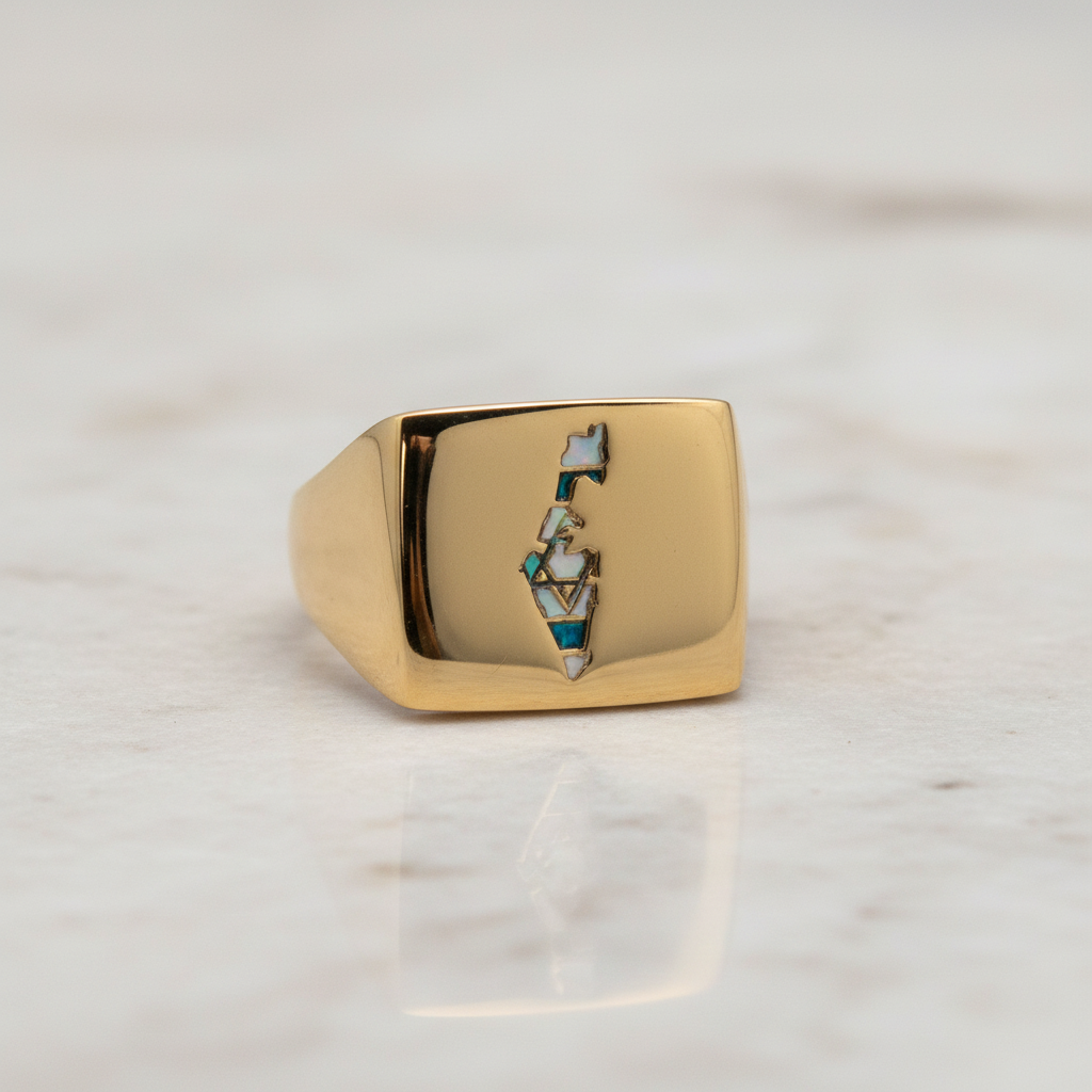 Israel Flag Ring